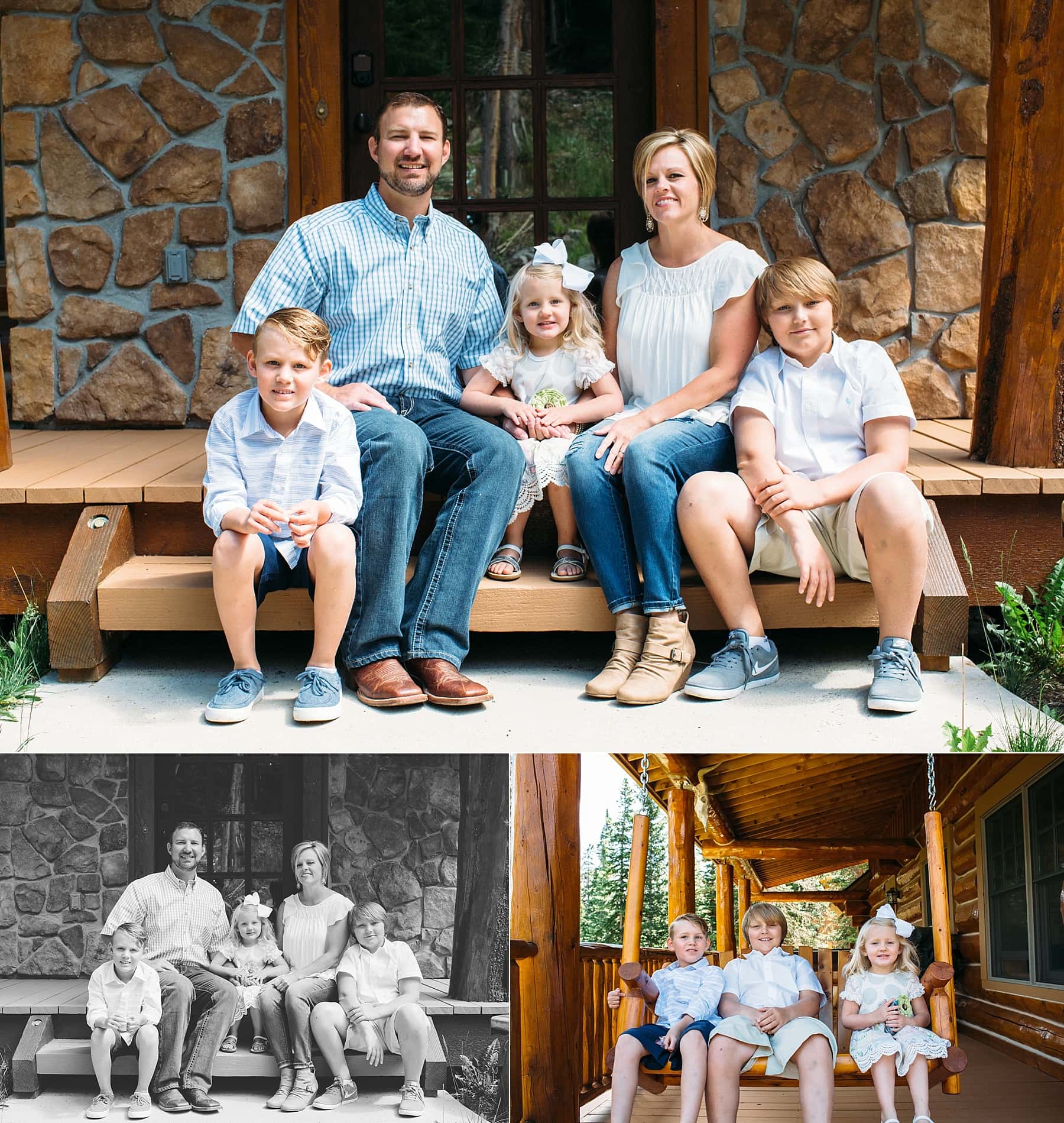 colorado cabin at home family photography
