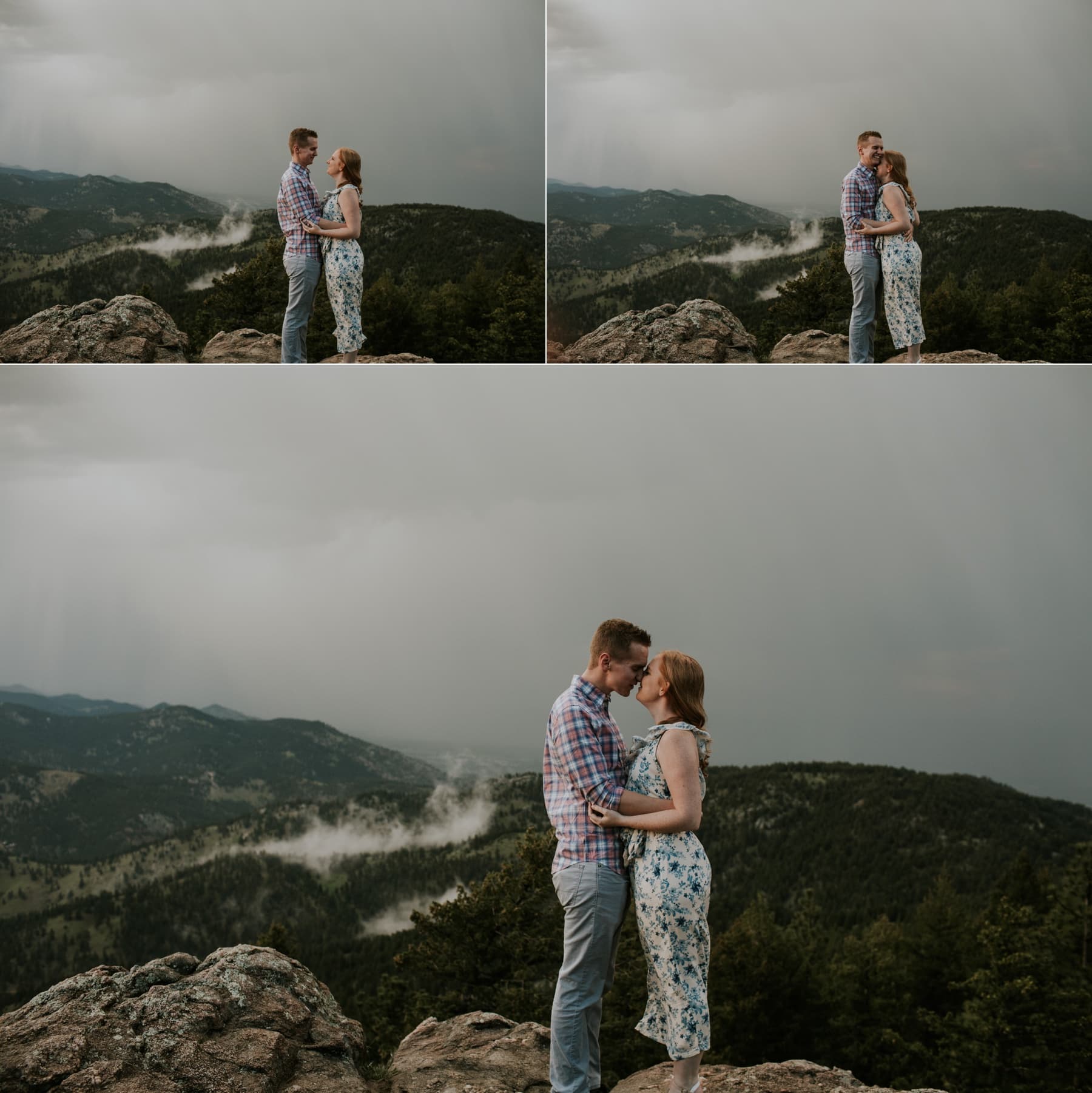 lost gulch overlook engagement, lost gulch overlook, engagement session after the storm, stormy engagement session, boulder engagment session, hail storm, boulder engagement session