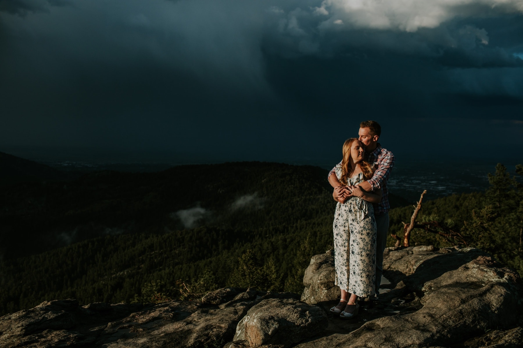 lost gulch overlook engagement, lost gulch overlook, engagement session after the storm, stormy engagement session, boulder engagment session, hail storm, boulder engagement session