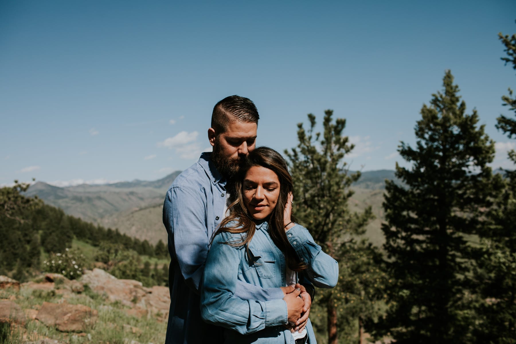 Lookout Mountain Engagement Photogrpahy, Lookout Mountain Engagement, Lookout Mountain, Denver Engagement Photography, Denver Foothills Engagement, Colorado foothills engagement, spring engagement photography, engagement ring in the mountains